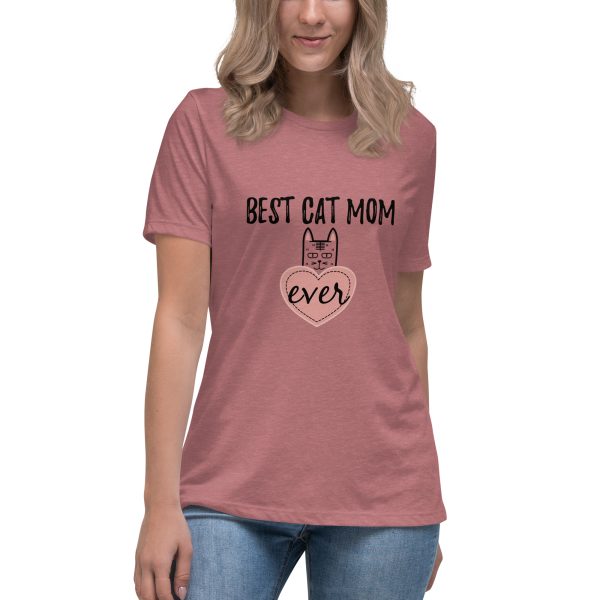 Women's T-Shirt Best Cat Mom ever - Image 2